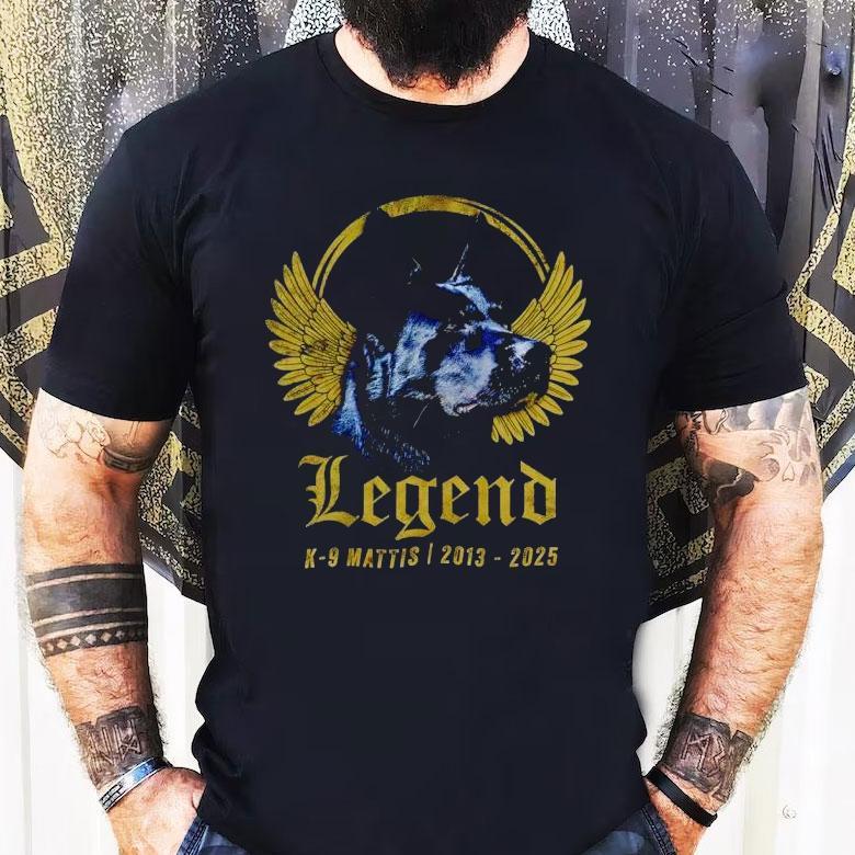 Dog Wings Legend K-9 Mattis 2013 2025 Vintage Shirt Dog Wings Legend K-9 Mattis 2013 2025 Vintage Shirt