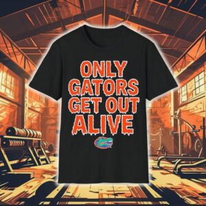 Florida Football Only Gators Get Out Alive Logo Shirt
