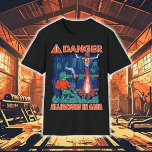 Florida Gators Vs Texas Longhorns Danger Alligators In Area Mascot Shirt