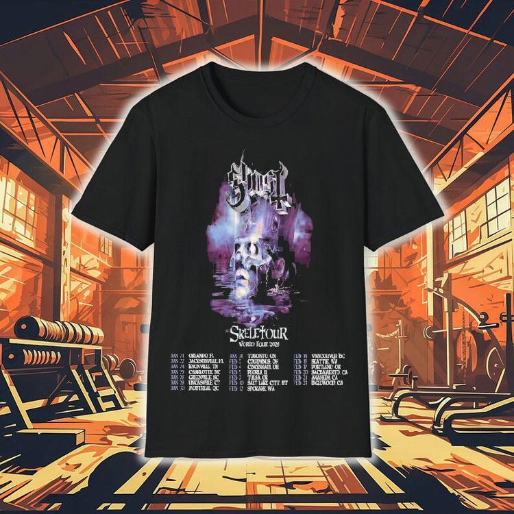 Ghost Skeletour World Tour 2026 Dates Shirt Ghost Skeletour World Tour 2026 Dates Shirt