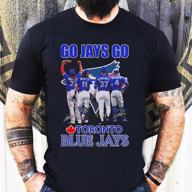 Go Jays Go Toronto Blue Jays Signatures 2025 Shirt Go Jays Go Toronto Blue Jays Signatures 2025 Shirt