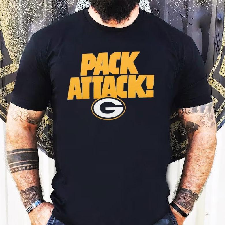 Green Bay Packers Attack Logo Shirt Green Bay Packers Attack Logo Shirt