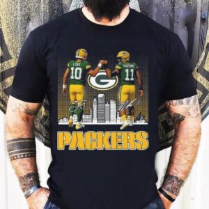 Green Bay Packers Love And Parsons Skyline Signatures Shirt