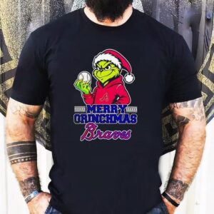Grinch Atlanta Braves Baseball Merry Christmas Shirt
