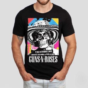 Guns N’ Roses On October 7 At Vive Claro Distrito Cultural Bogota Colombia Rock Band Latin America Tour 2025 Shirt