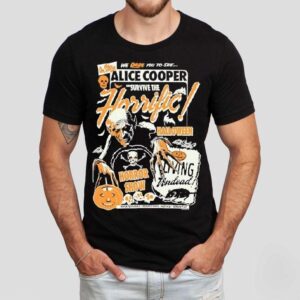 Horrific Halloween Horror Show Alice Cooper We Dare You To See Shirt
