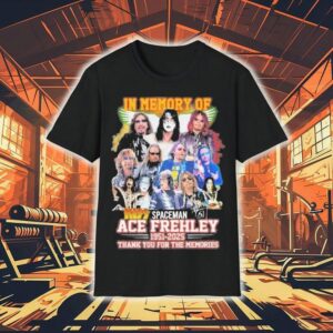 In Memory Of Spaceman Ace Frehley 1951-2025 Thank You For The Memories Signature Shirt