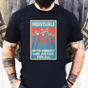 Indivisible With Ribberty And Justice For All Portland Frog Shirt