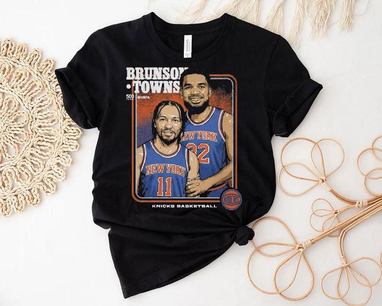 Jalen Brunson Karl-anthony Towns New York Knicks Step Brothers Shirt Jalen Brunson Karl-anthony Towns New York Knicks Step Brothers Shirt