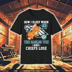 Jerry Philadelphia Eagles Philly How I Sleep When The Eagle Win And Kansas City Chiefs Lose Rat Shirt