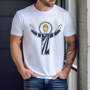 Jesus X Notre Dame Fighting Irish Football Shirt