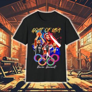 Kevin Durant Goat Of Usa Olympic Logo Nba Shirt