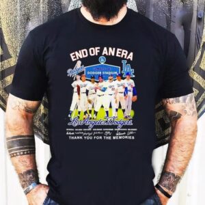 Los Angeles Dodgers End Of An Era Thank You For The Memories Signatures Shirt
