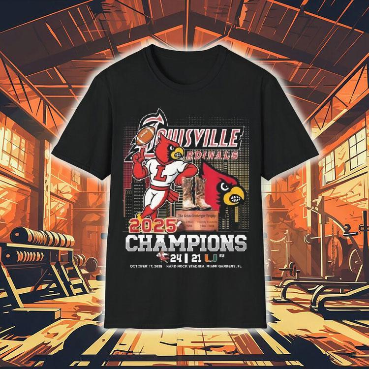 Louisville Cardinals Mascot 2025 Champions Shirt Louisville Cardinals Mascot 2025 Champions Shirt