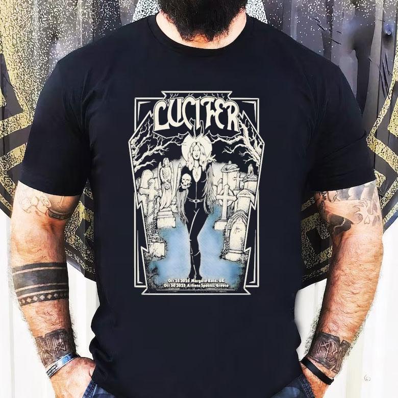 Lucifer Margate Rock Uk Athens Spooks Greece 2025 European Tour Shirt Lucifer Margate Rock Uk Athens Spooks Greece 2025 European Tour Shirt