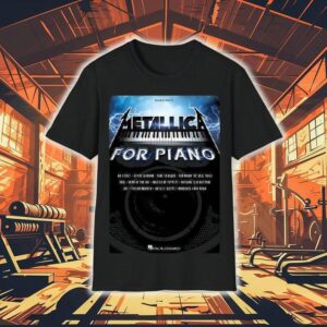 Metallica For Piano Solo Book Cover Wall Shirt