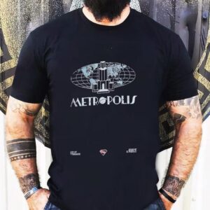Metropolis Skyline Dc Comics Superman Globe Shirt
