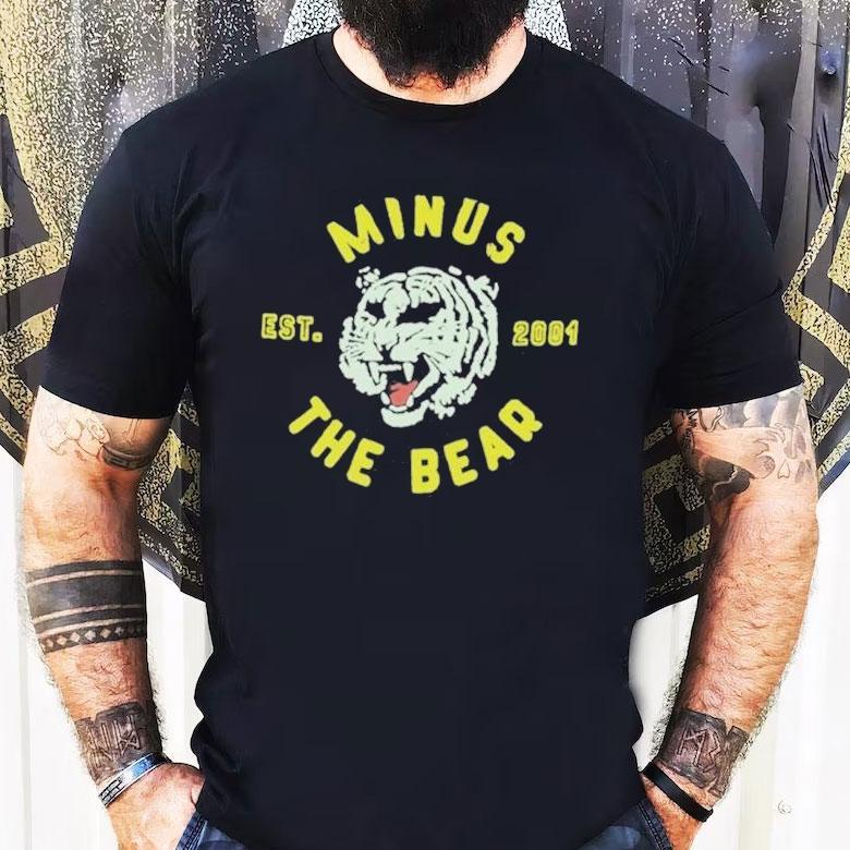Minus The Bear Est. 2001 Tiger Shirt Minus The Bear Est. 2001 Tiger Shirt
