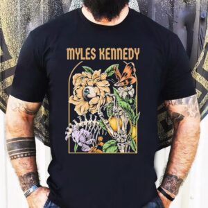 Myles Kennedy Flowers Skeleton Hand Eye Shirt