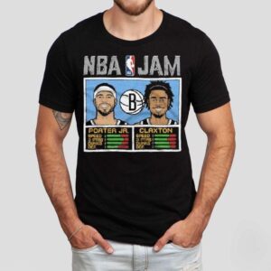 Nba Jam Nets Porter Jr. And Claxton Shirt