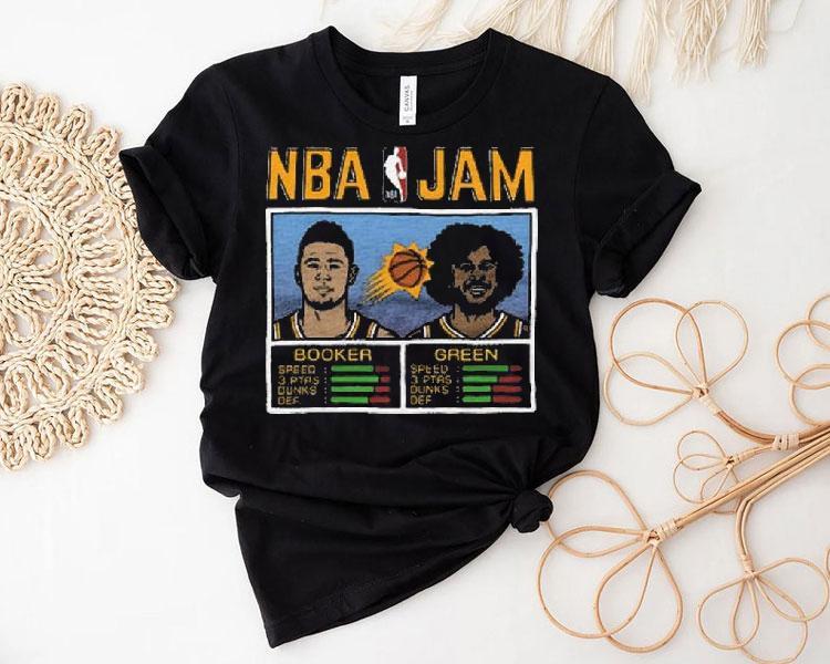 Nba Jam Suns Booker And Green Shirt Nba Jam Suns Booker And Green Shirt