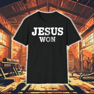 Nebraska Cornhuskers Football X Jesus Won Logo Shirt