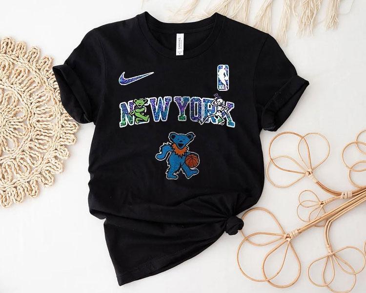 New York Knicks Grateful Dead 60th Anniversary Bears Shirt New York Knicks Grateful Dead 60th Anniversary Bears Shirt