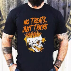 No Treats Just Tricks Halloween Skull Shirt