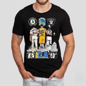 Oakland Athletics Henderson Golden State Warriors Curry Raiders Allen Signatures 2023 Shirt