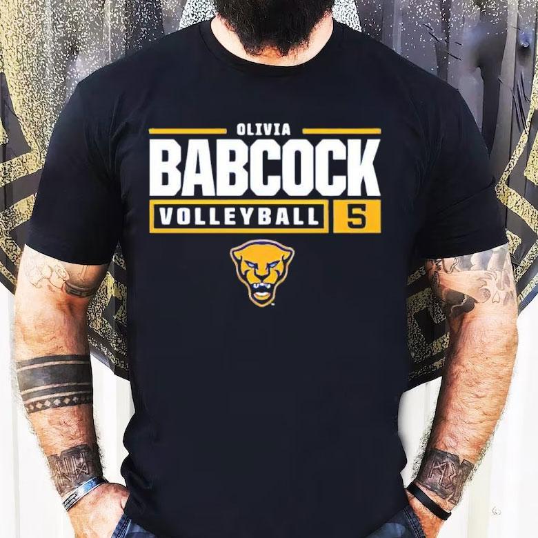 Olivia Babcock Volleyball Player Pitt Panthers Logo Shirt Olivia Babcock Volleyball Player Pitt Panthers Logo Shirt