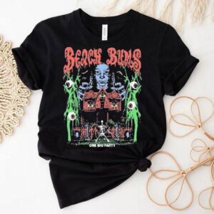 One Big Party X Beach Bums Haunted Skeleton Shirt