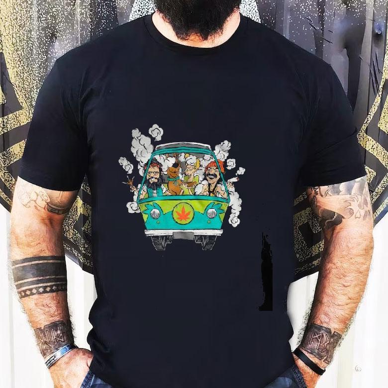 Peace Car Scooby Doo And Hippie Old Man Smoking Weed Shirts Peace Car Scooby Doo And Hippie Old Man Smoking Weed Shirts