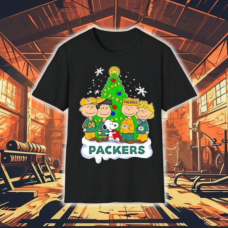 Peanuts Characters X Green Bay Packers Chrismas Shirt Peanuts Characters X Green Bay Packers Chrismas Shirt