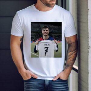 Pedri Pulling Vini Jr 7 Shirt