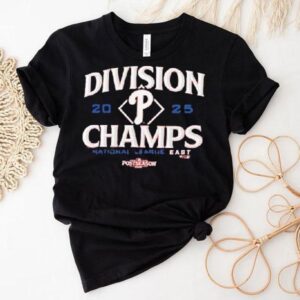 Philadelphia Phillies 2025 Nl East Division Champions Postseason Shirt