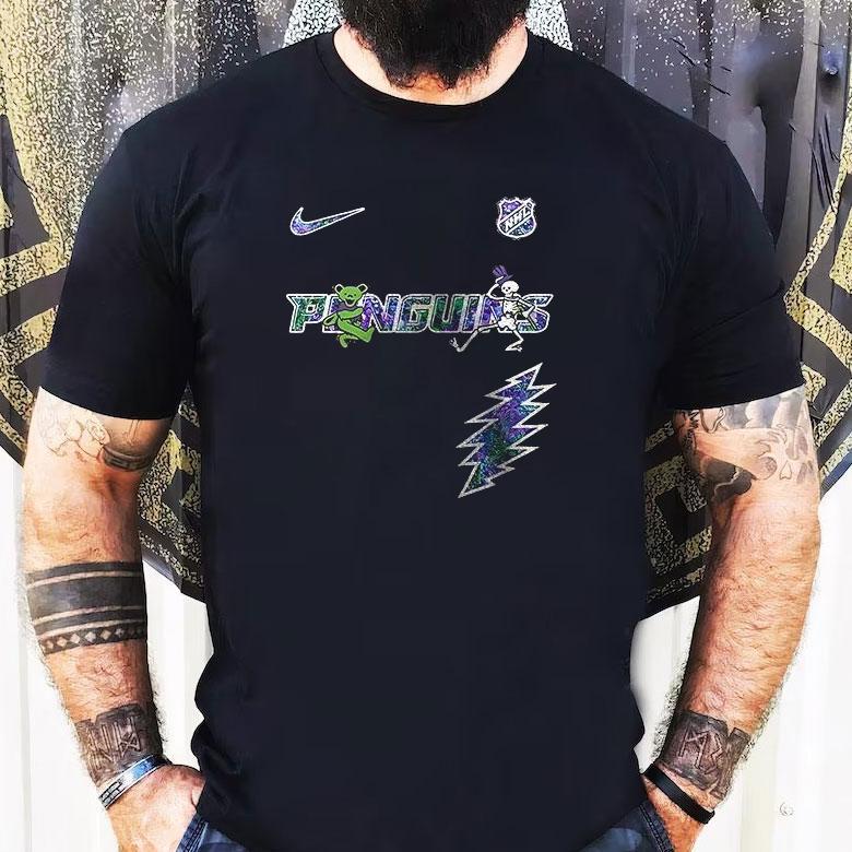 Pittsburgh Penguins Grateful Dead Night 2025 Logo Shirt Pittsburgh Penguins Grateful Dead Night 2025 Logo Shirt