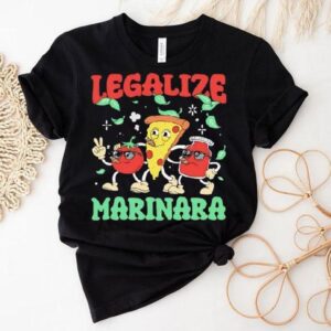 Pizza And Tomato Legalize Marinara Shirt