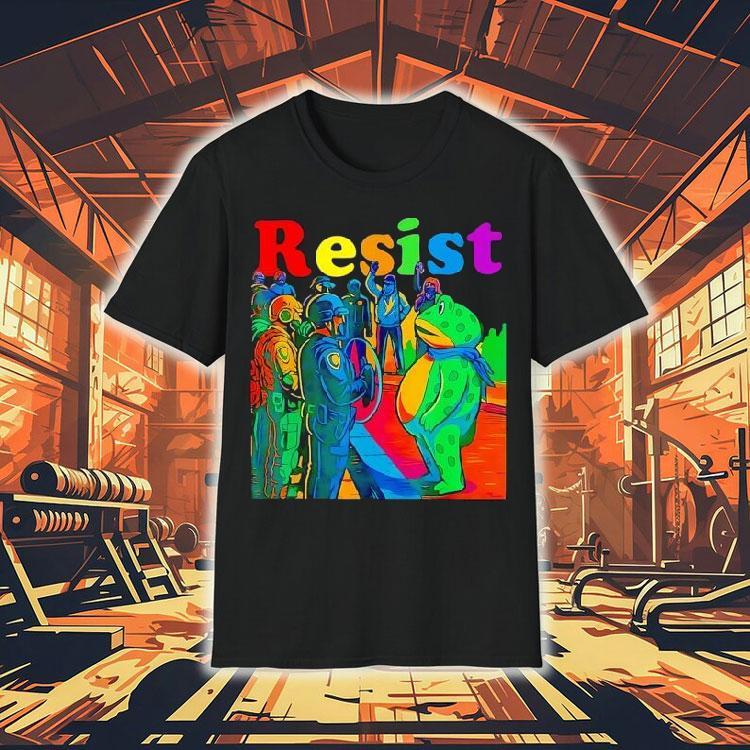 Portland Frog Resist Colors Shirt Portland Frog Resist Colors Shirt