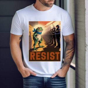 Resist Police Portland Frog Protest Vintage Shirt