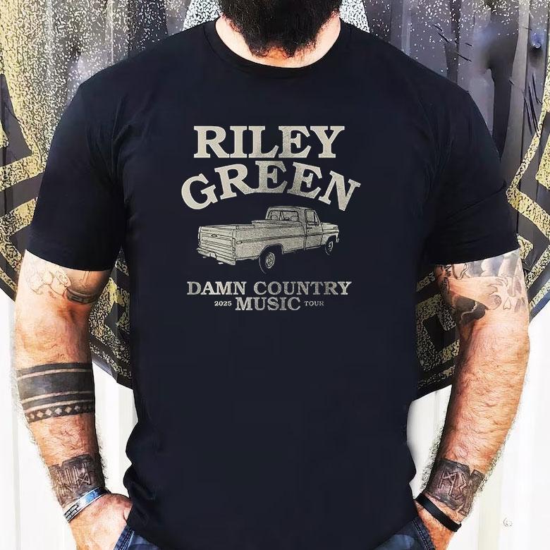Riley Green Damn Country Music 2025 Tour Shirt Riley Green Damn Country Music 2025 Tour Shirt