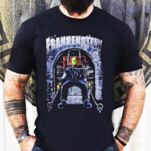 Rock Rebel Universal Monsters Frankenstein Chair Shirt