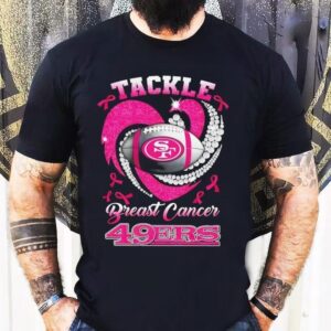 San Francisco 49ers Breast Cancer Awareness Tackle Heart Shirt