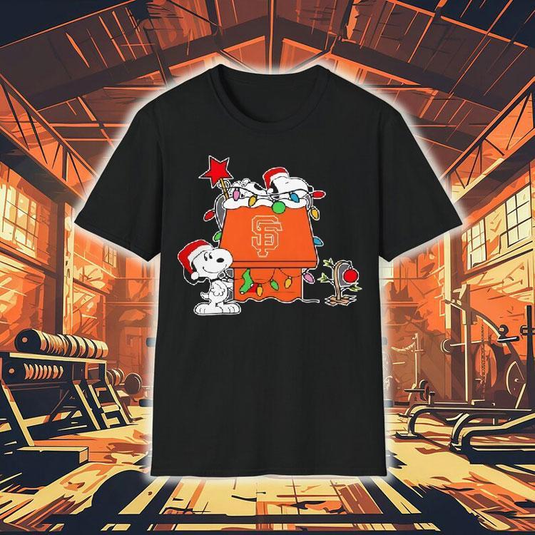 San Francisco Giants Christmas Snoopy Doghouse Shirt San Francisco Giants Christmas Snoopy Doghouse Shirt