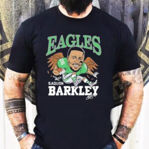 Saquon Barkley Philadelphia Eagles Football Signature Caricature Shirt