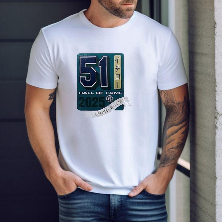 Seattle Mariners Ichiro Suzuki 2025 Hall Of Fame Pose Signature Shirt Seattle Mariners Ichiro Suzuki 2025 Hall Of Fame Pose Signature Shirt
