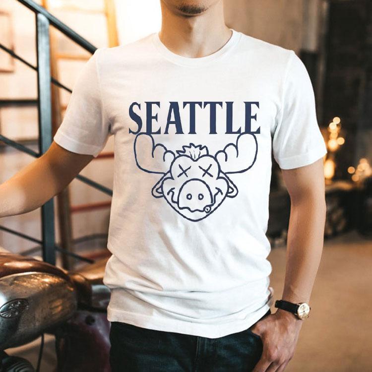 Seattle Mariners Moose Logo Football Shirt Seattle Mariners Moose Logo Football Shirt