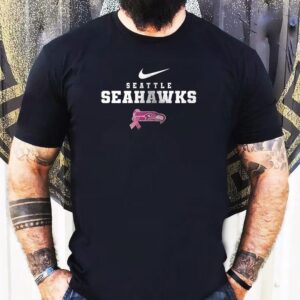 Seattle Seahawks No One Fights Alone Pink Out Breast Cancer Helmet Shirt