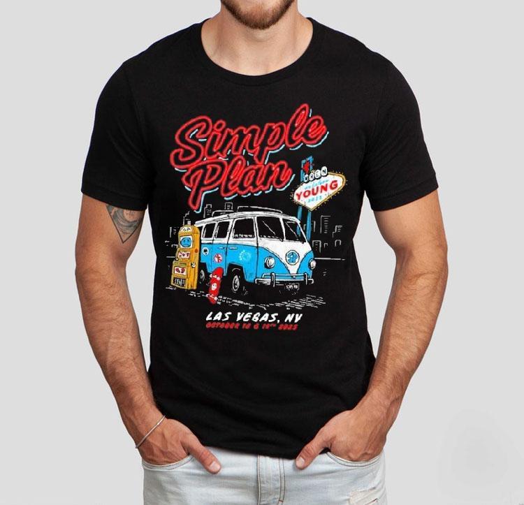 Simple Plan When Young 10-19-2025 Las Vegas Event Shirt Simple Plan When Young 10-19-2025 Las Vegas Event Shirt