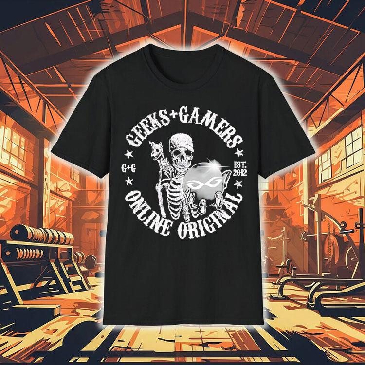 Skeleton Geeks Gamers Online Original Est 2012 Shirt Skeleton Geeks Gamers Online Original Est 2012 Shirt