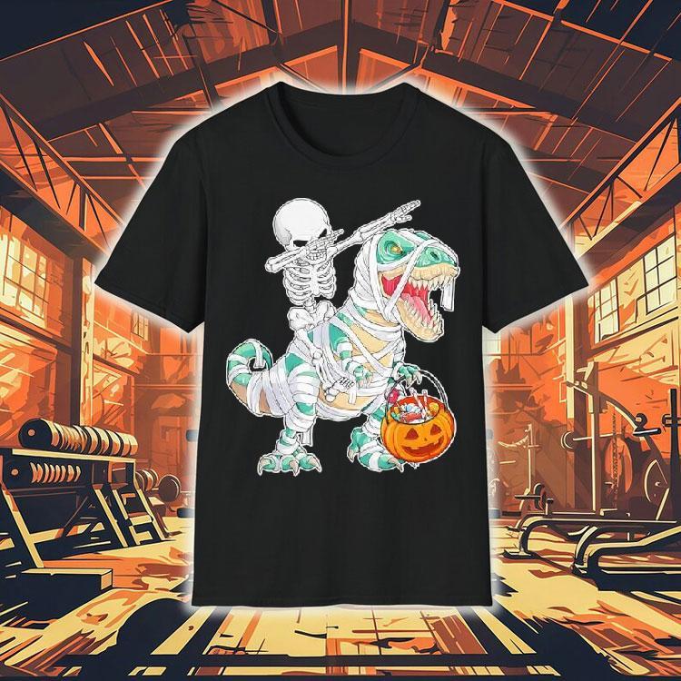Skeleton Riding Dancing Dab Dinosaur Trex Halloween Shirt Skeleton Riding Dancing Dab Dinosaur Trex Halloween Shirt